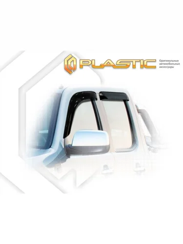 Ветровики дверей Classic полупрозрачный Ford Ranger  2009-2010