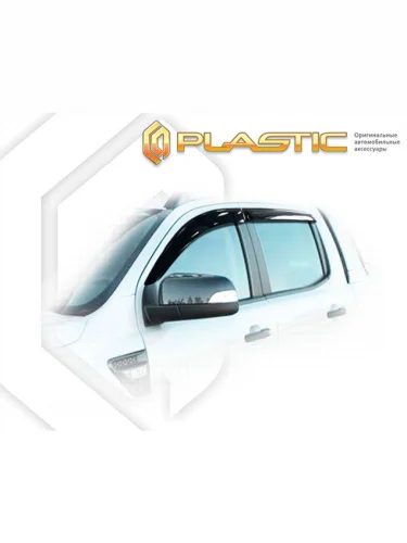 Ветровики дверей Classic полупрозрачный Ford Ranger Double Cab 2011–2015