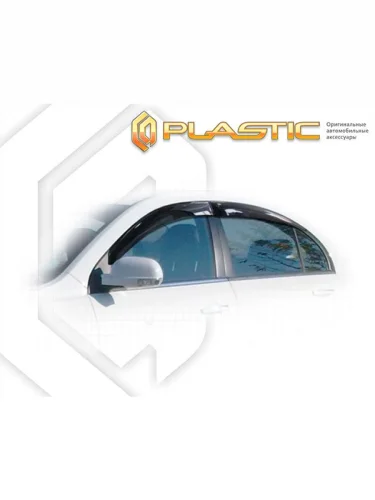 Ветровики дверей Classic полупрозрачный Geely Emgrand EC7 I поколение, седан, для рынка России 2009 – 2017 