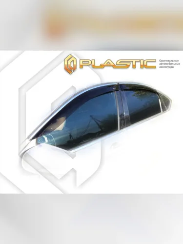 Ветровики дверей Classic полупрозрачный Genesis G80  2017-2020