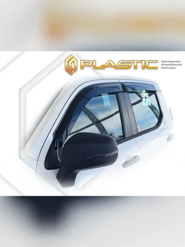 Ветровики дверей Classic полупрозрачный Great Wall Poer KingKong I поколение, пикап, стандартная версия, рынок РФ 2021 - н. в.