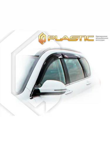 Ветровики дверей Classic полупрозрачный Haval H6 II поколение, для рынка России 2015 – 2020