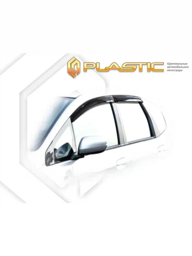 Ветровики дверей Classic полупрозрачный Honda Fit  2008-2013