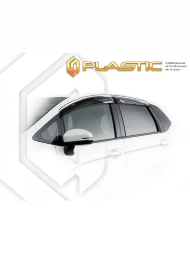 Ветровики дверей Classic полупрозрачный Honda Fit  2014–н.в.
