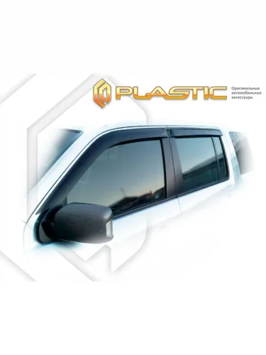 Ветровики дверей Classic полупрозрачный Honda Pilot  2008–2015