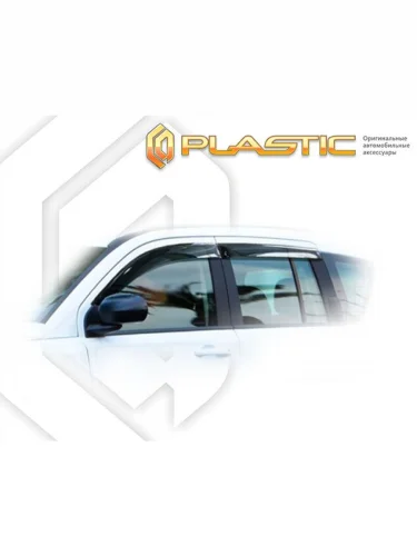 Ветровики дверей Classic полупрозрачный Jeep Compass I поколение, рестайлинг, джип/suv 5 дв. 2011 - 2015