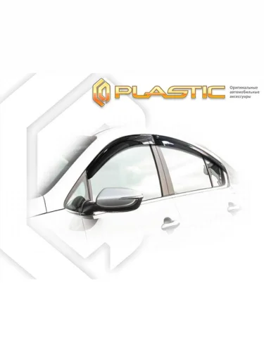 Ветровики дверей Classic полупрозрачный Kia Cerato седан 2013–2016