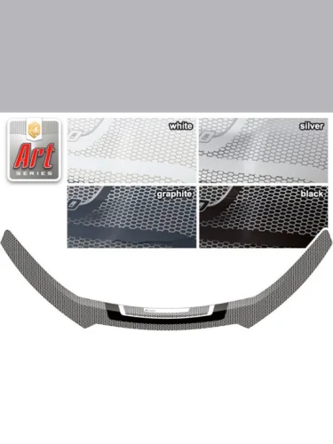 Дефлектор капота Серия Art белая Datsun mi-DO  2015–н.в.