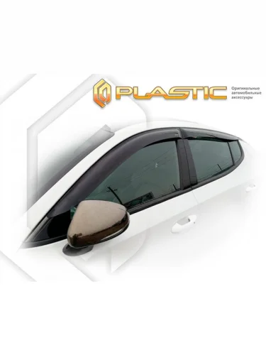 Ветровики дверей Classic полупрозрачный Kia Stinger  2017–н.в 