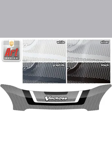 Дефлектор капота Серия Art белая Isuzu VehiCross  1997-2001