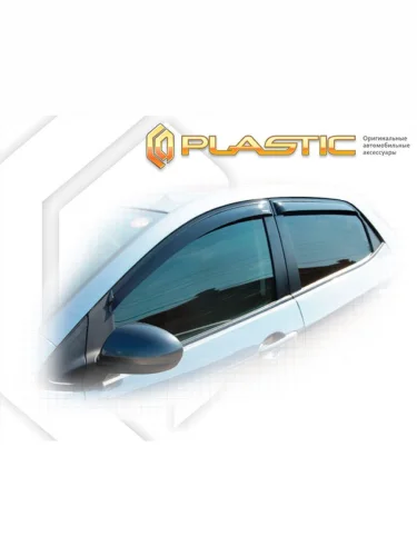 Ветровики дверей Classic полупрозрачный Mazda 2 2008-2014
