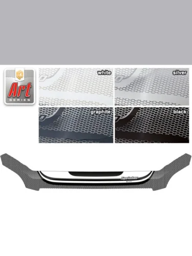 Дефлектор капота (exclusive) Серия Art белая Mercedes-Benz Sprinter  2007-2013