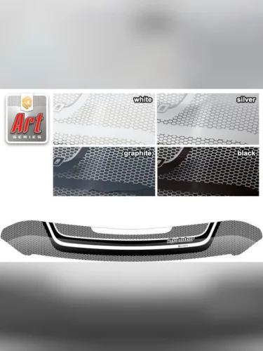 Дефлектор капота Серия Art белая Mercedes-Benz Sprinter  2014–н.в.