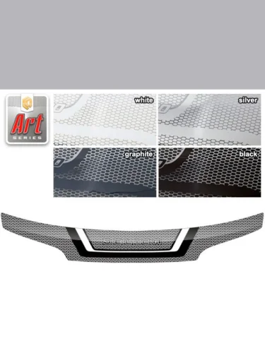 Дефлектор капота Серия Art белая Mitsubishi Delica  1994-1997