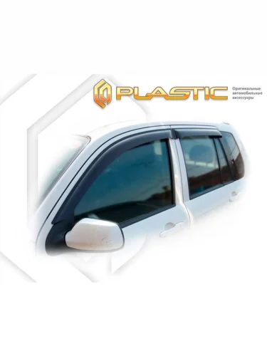 Ветровики дверей Classic полупрозрачный Mazda Demio  2002-2006