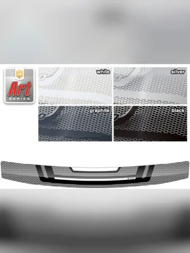 Дефлектор капота Серия Art белая Mitsubishi Pajero Sport 1997-2008