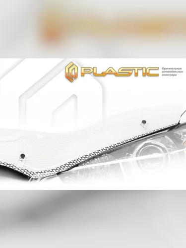 Дефлектор капота (exclusive) Серия Art белая Toyota Ist  2007–2016