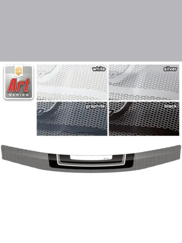 Дефлектор капота Серия Art белая Nissan Pathfinder  2011-2014