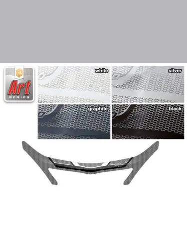 Дефлектор капота (exclusive) Серия Art черная Toyota Allion  2001-2007