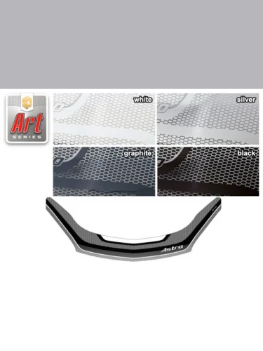 Дефлектор капота Серия Art белая Opel Astra седан 2004–2014