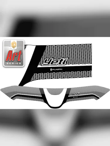 Дефлектор капота (exclusive) Серия Art графит Skoda Yeti  2013–н.в.