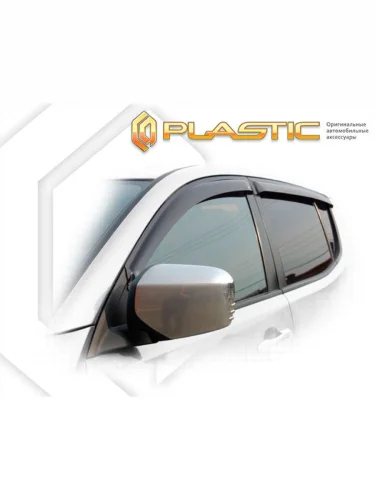Ветровики дверей Classic полупрозрачный Mitsubishi L200  2007–2015