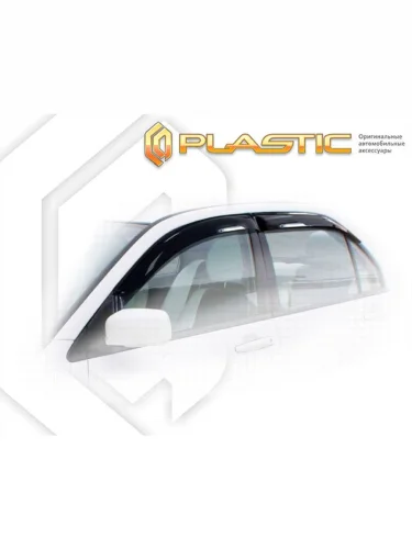 Ветровики дверей Classic полупрозрачный Mitsubishi Lancer  2005-2007