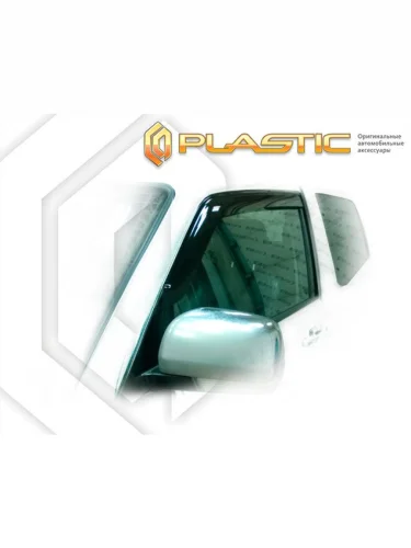 Ветровики дверей Classic полупрозрачный Mitsubishi Pajero 3 Door 2006–2014 