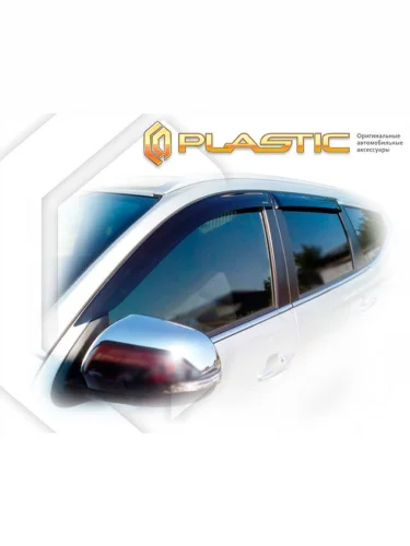 Ветровики дверей Classic полупрозрачный Mitsubishi Pajero Sport 2016–2021