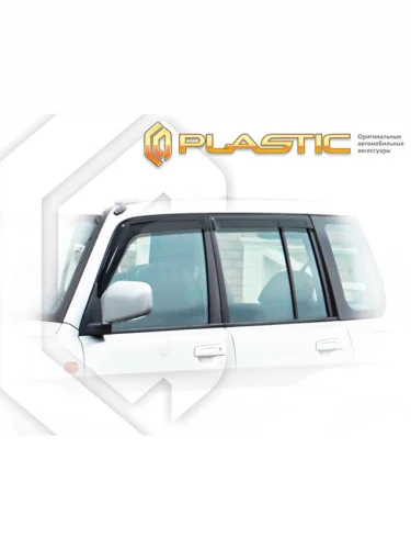 Ветровики дверей Classic полупрозрачный Mitsubishi Pajero IO  1998-2007
