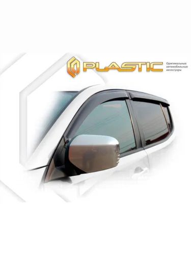 Ветровики дверей Classic полупрозрачный Mitsubishi Triton  2007–2015 