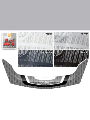 Дефлектор капота (exclusive) Серия Art графит Toyota Prius Right hand drive 2003-2011