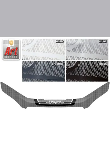 Дефлектор капота (exclusive) Серия Art графит Volvo XC90 джип/suv 5 дв., II поколение, II поколение рестайлинг 2015–н.в.