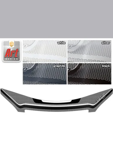 Дефлектор капота (exclusive) Серия Art серебро Lexus GX 470  2003-2010