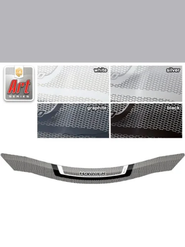 Дефлектор капота Серия Art белая Toyota Harrier джип/suv 5 дв., IV поколение, рынок Японии 2020 - н.в.