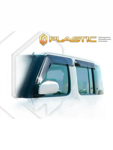 Ветровики дверей Classic полупрозрачный Nissan Cube  2002-2009