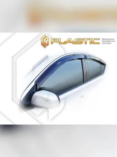 Ветровики дверей Classic полупрозрачный Nissan Latio  2014-2016