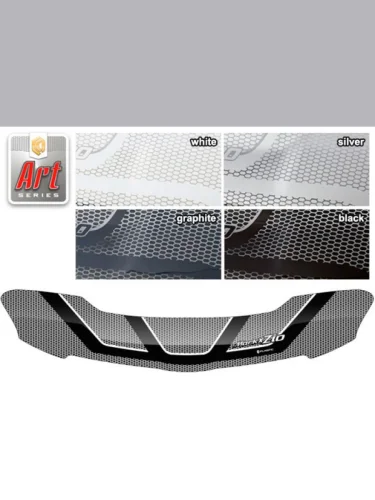 Дефлектор капота Серия Art белая Toyota Mark X ZiO  2007–2011