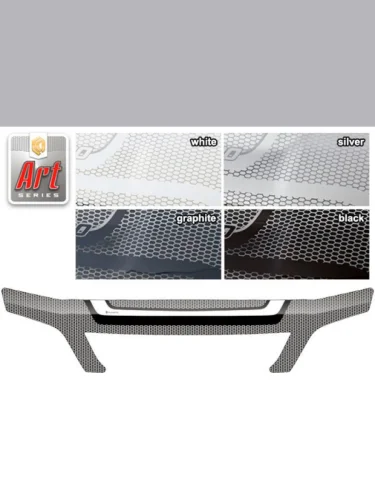 Дефлектор капота (exclusive) Серия Art серебро Toyota Vista  1998-2000