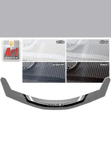 Дефлектор капота Серия Art белая Toyota Prius a  2011–2021