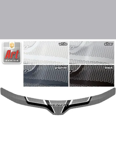 Дефлектор капота Серия Art белая Toyota Venza  2011–2016