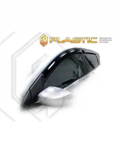 Ветровики дверей Classic полупрозрачный Nissan Tiida  2015–н.в.