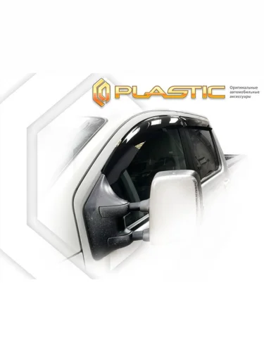 Ветровики дверей Classic полупрозрачный Nissan Titan Crew Cab 2007-2015