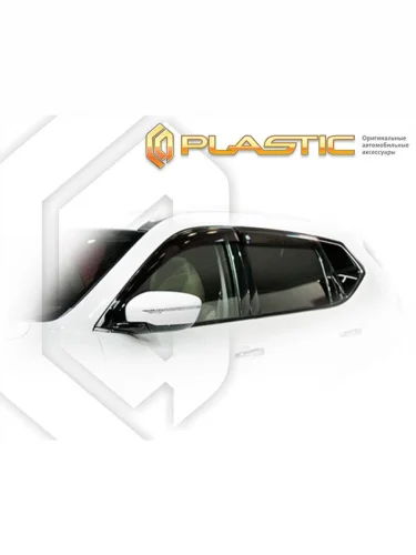 Ветровики дверей Classic полупрозрачный Nissan X-Trail III поколение, джип/suv 5 дв. 2014-2022