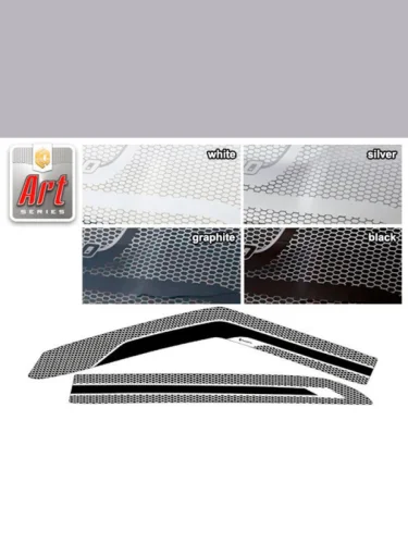 Ветровики дверей Серия Art белая Hyundai Creta  2020–н.в. 