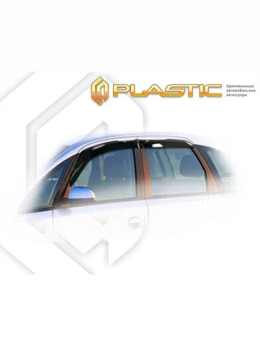 Ветровики дверей Classic полупрозрачный Opel Meriva  2004-2006