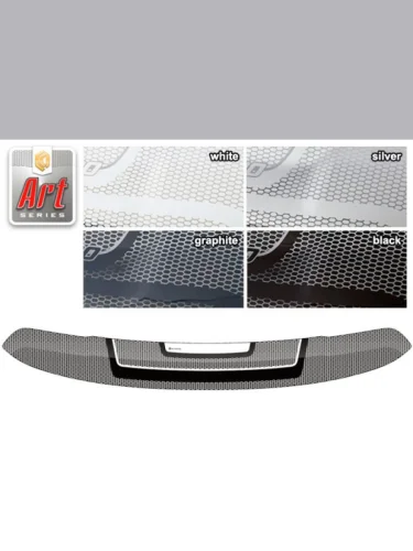 Дефлектор капота Серия Art белая УАЗ Профи  2017–н.в. 