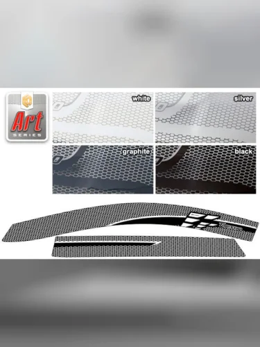 Ветровики дверей Серия Art белая Hyundai Tucson  2020-н.в. 