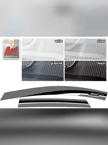 Ветровики дверей Серия Art белая Kia Ceed SW  2012–2018