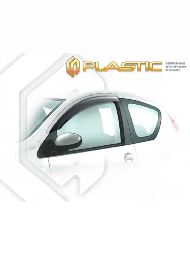 Ветровики дверей Classic полупрозрачный Peugeot 107 3-door 2005-2012